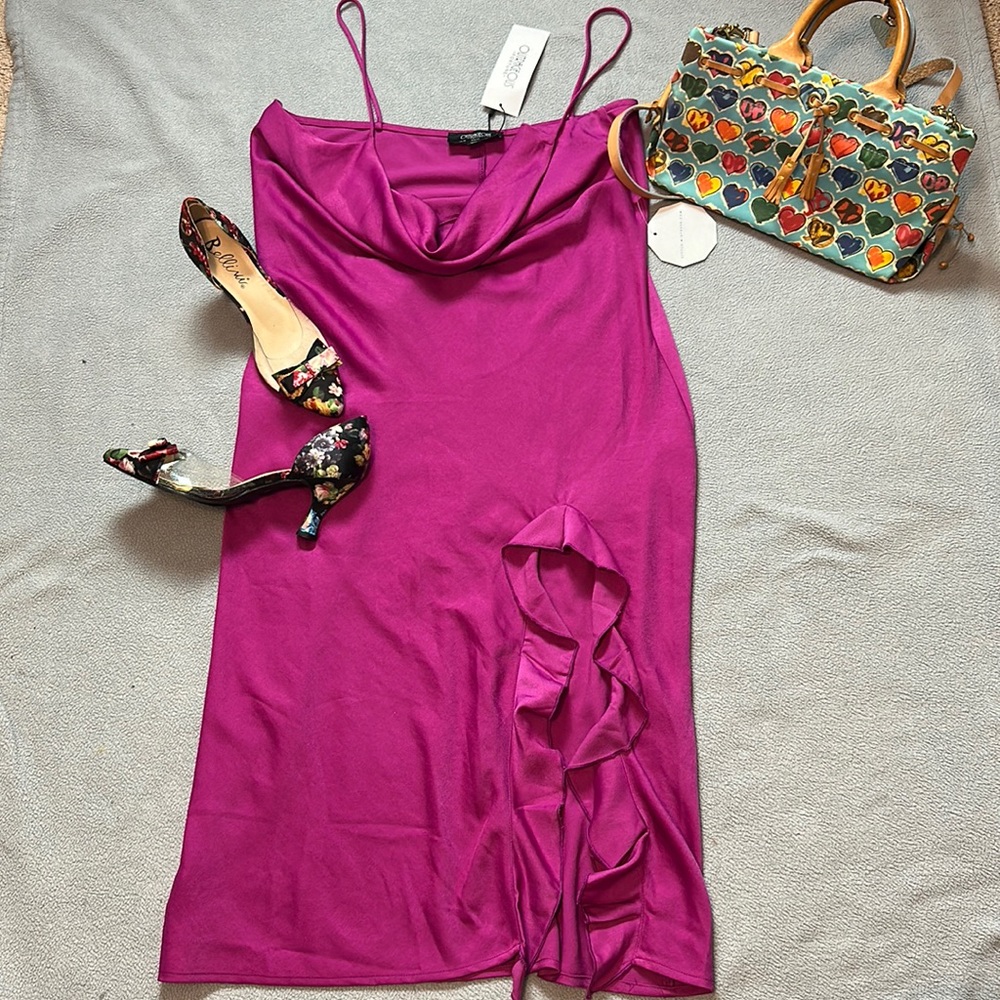 Little mistress cowl neck dress